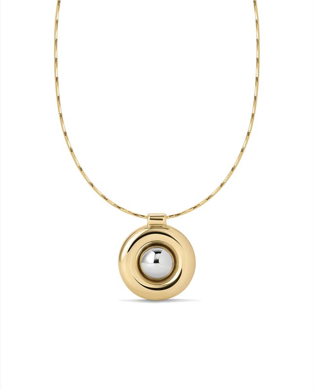 The Chrome Orb Pendant Necklace