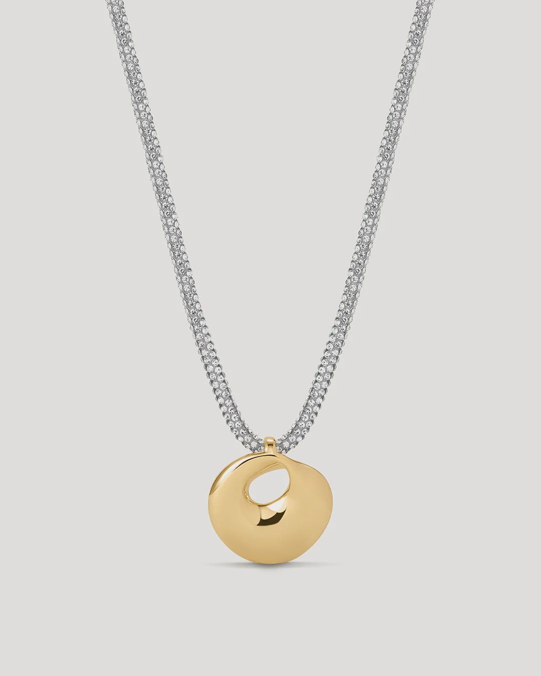 The Mercury Disc Sparkle Necklace
