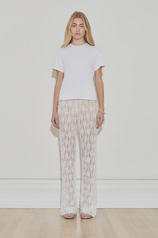 White Lace Pants