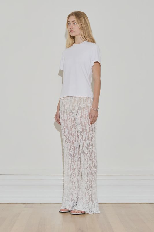 White Lace Pants