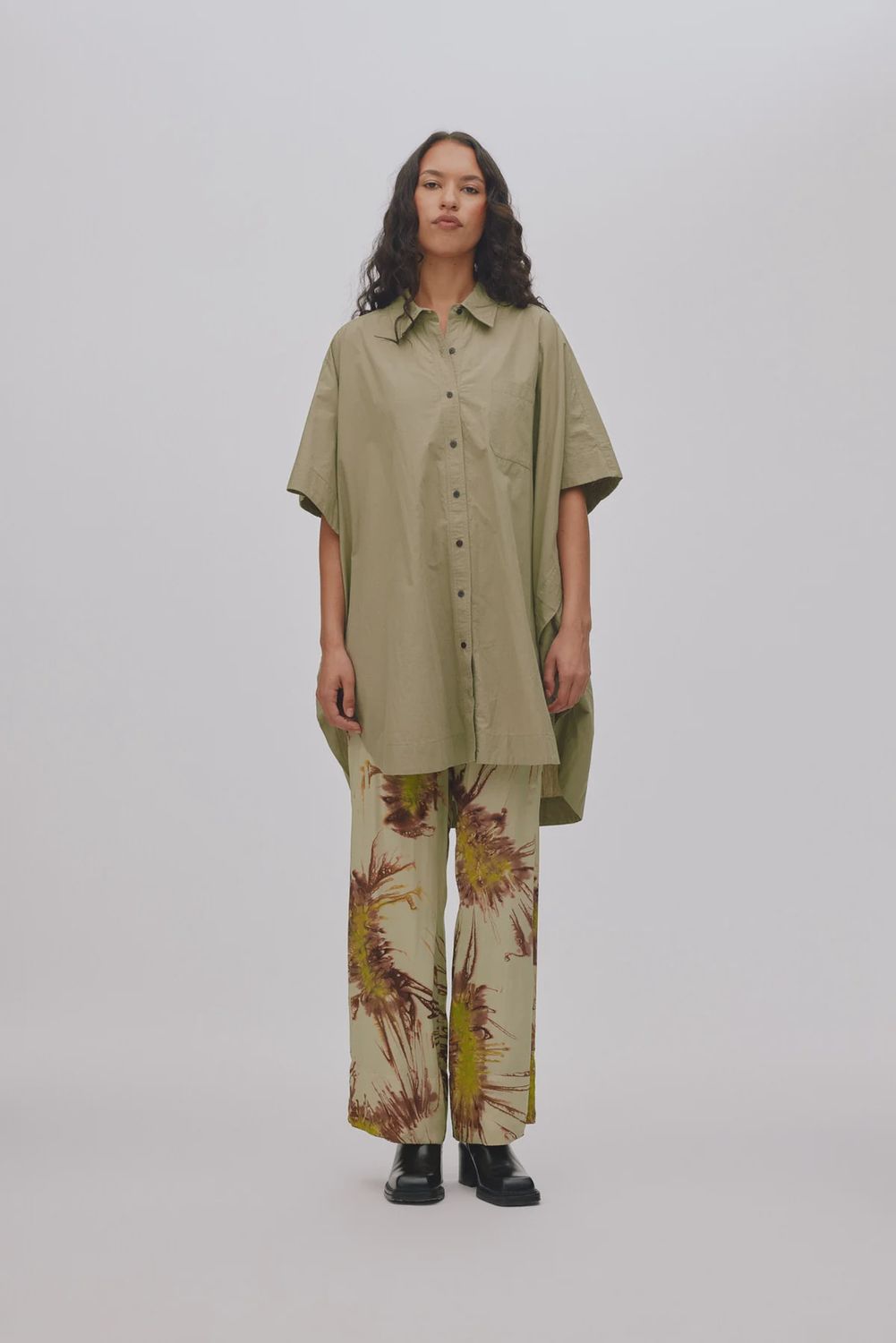Berta Shirt Dress - Vertiver
