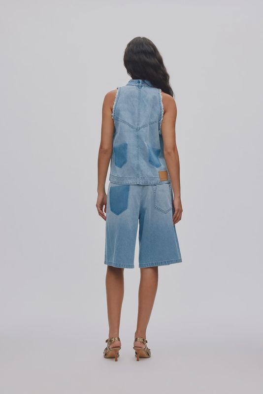 Raha Shorts - Light Washed Denim