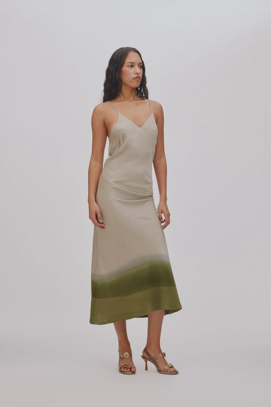 Glorie Dress - Cement Combo