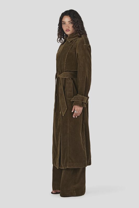 Flynn Cord Trench Coat