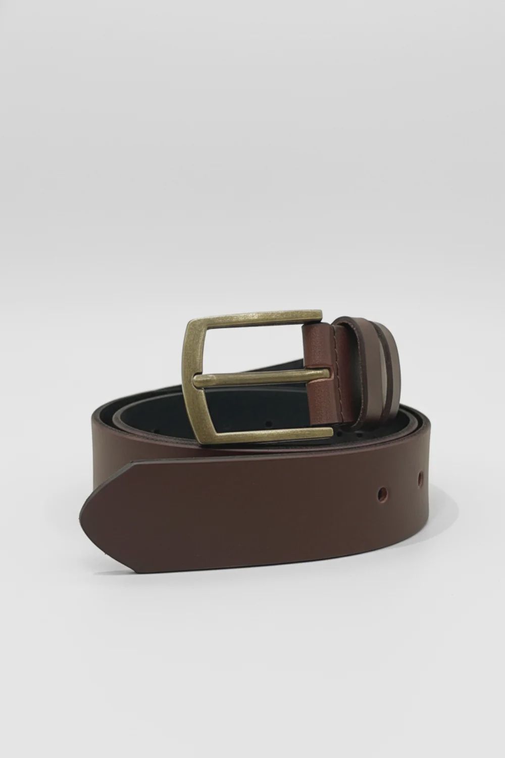 Lonny Belt - Chocolate/Brass