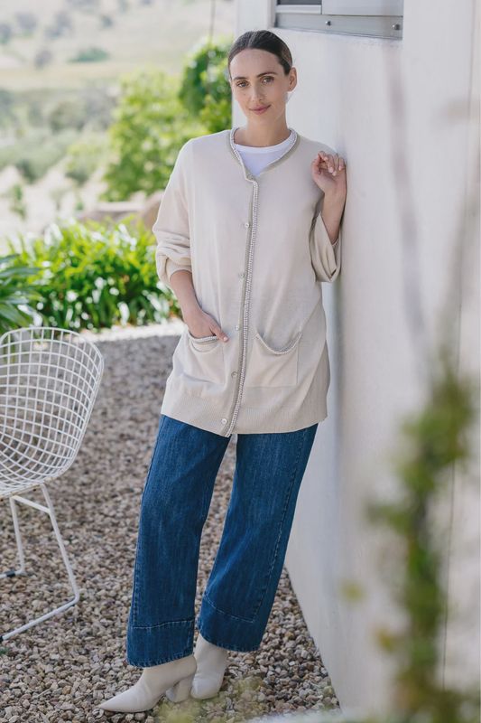 Moto Cardigan