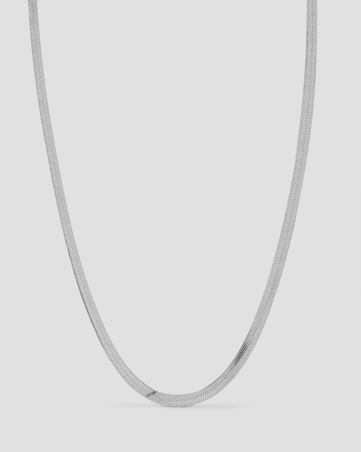 The Classique Herringbone Chain - Silver