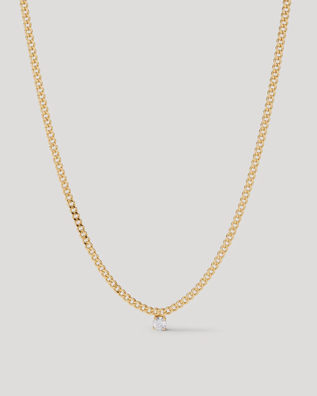 Bardot Stud Charm Necklace - Gold