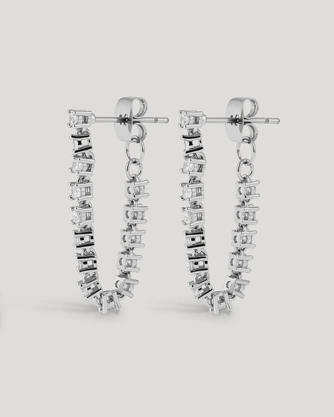 Ballier Chain Stud - Silver