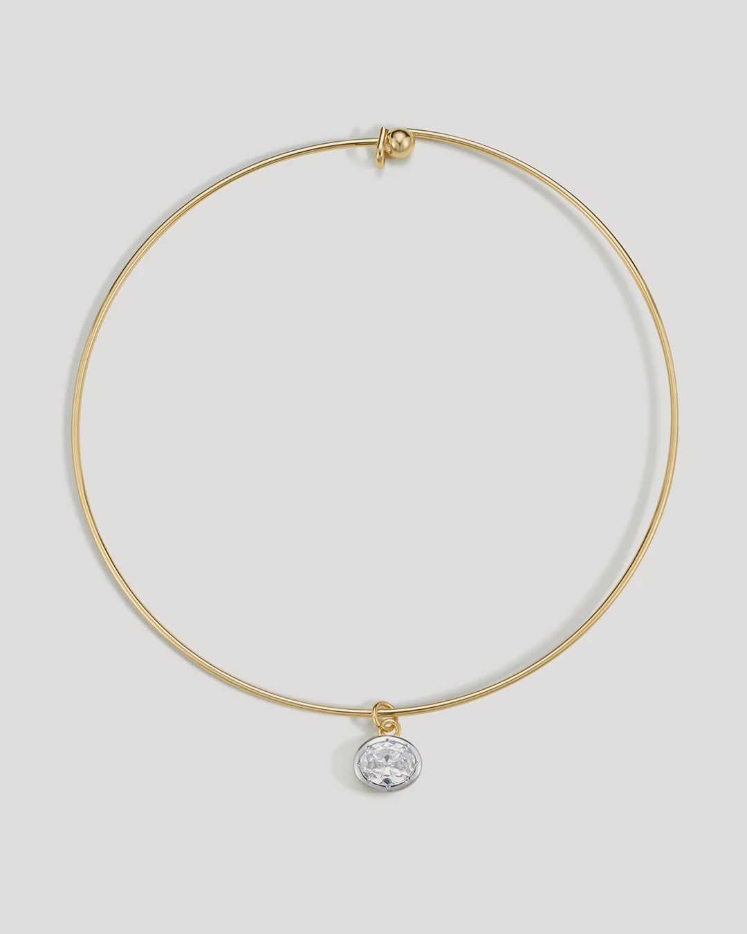 The Marais Pendant Wire Necklace - Gold