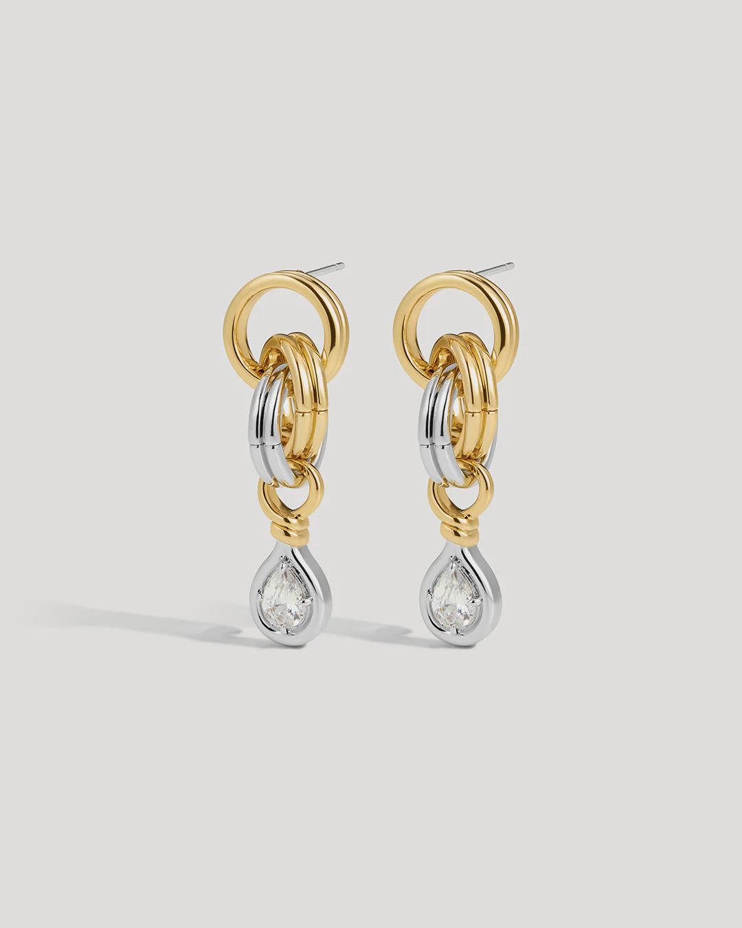 The Georgia Stone Twisted Studs - Gold