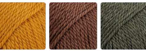 Breipakket XXL Sjaal mosterd-chocolade-olijf