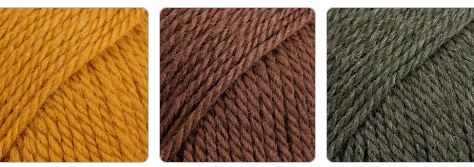 Breipakket XXL Sjaal mosterd-chocolade-olijf