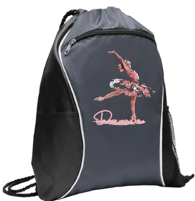 Pull String  Bag Front Zipper pocket 16&quot; X 13&quot;