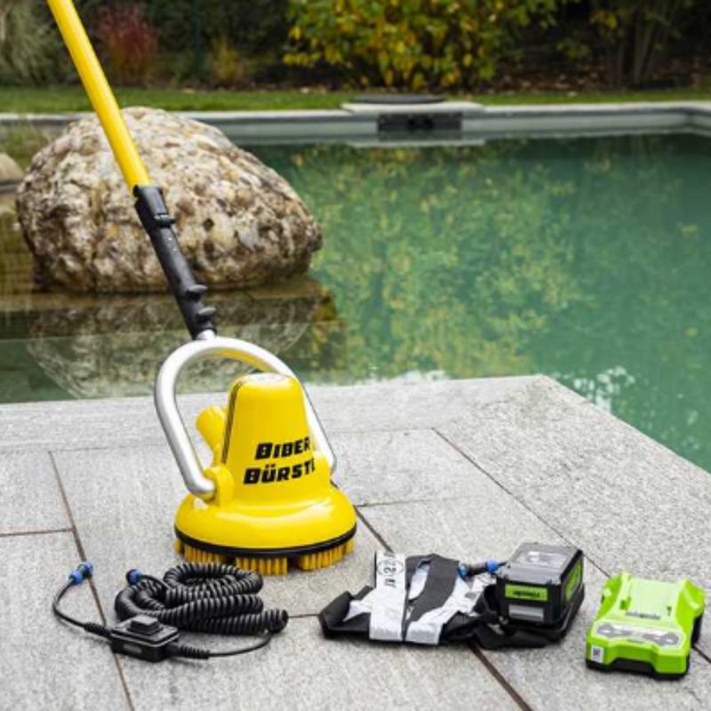 Biber Bürste elektrische vijverborstel met batterij