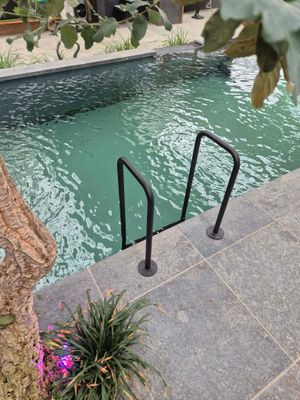 Trapladder zwart gepoedercoat