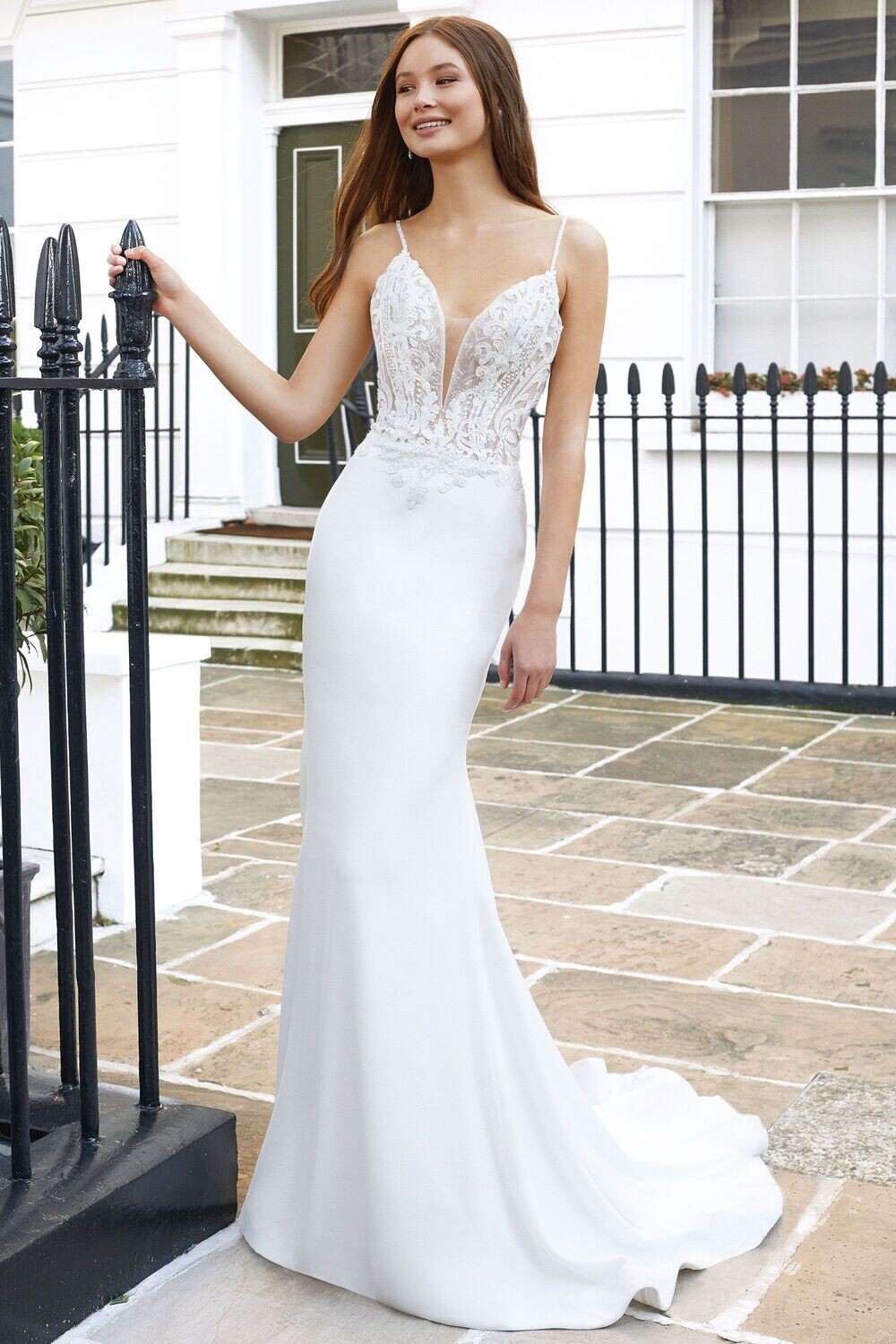 Adore by Justin Alexander Dress 11118 Ivory/Ivory/Nude Size 10