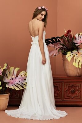 Wtoo by Watters Dress 11700B Gertrude Ivory Size 12