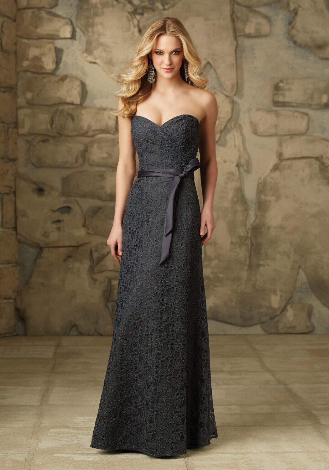 Morilee Bridesmaid Dress 103 Charcoal Size 10