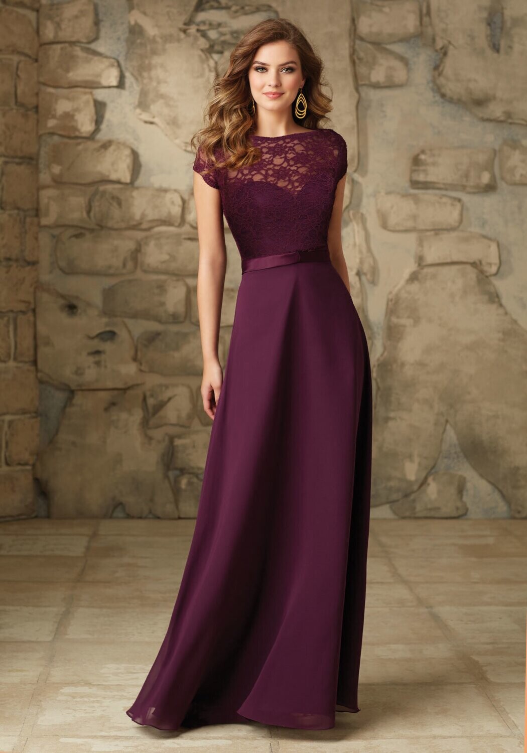 Morilee Bridesmaid Dress 101 Eggplant Size 12