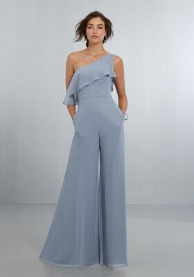 Morilee Bridesmaid Jumpsuit 21574 Dove Size 10