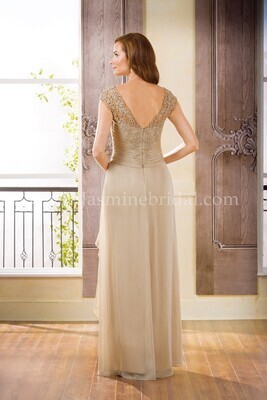 Jade Mother of the Bride Dress J175058 Latte Size 16