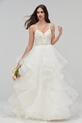Wtoo by Watters Dress 19000 Moira Ivory/Oyster Size 10
