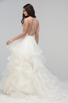 Wtoo by Watters Dress 19000 Moira Ivory/Oyster Size 10