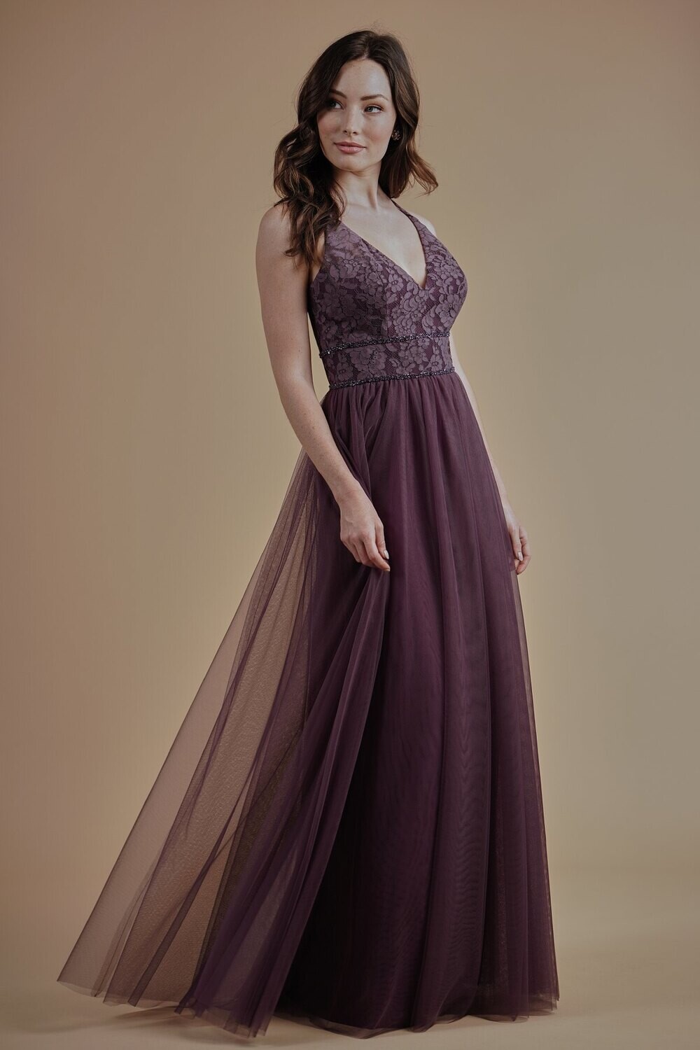 Belsoie by Jasmine Bridesmaid Dress L214008 Ivory Size 12
