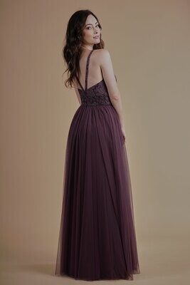 Belsoie by Jasmine Bridesmaid Dress L214008 Ivory Size 12