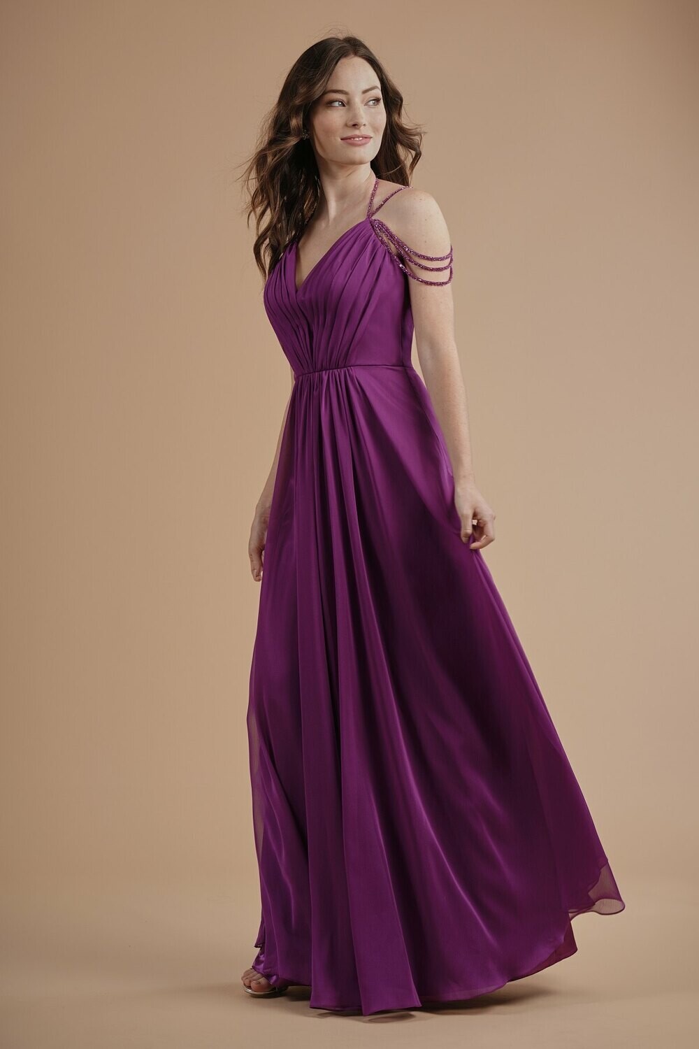 Belsoie by Jasmine Bridesmaid Dress L214003 Cobalt Size 14