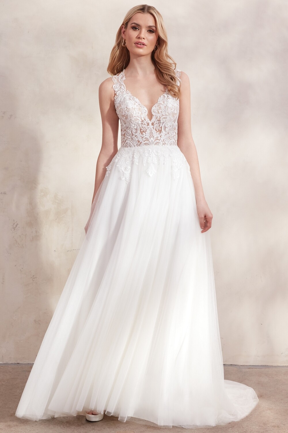 Adore by Justin Alexander Dress Aries 11269 Iv/Iv/Nu Size 12