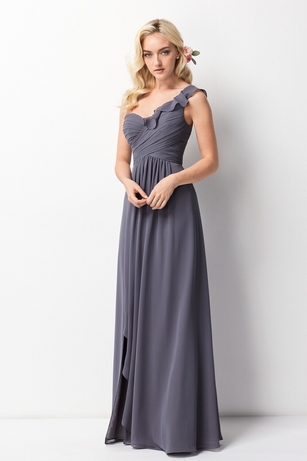 Wtoo by Watters Bridesmaid Dress 201 Pewter Size 6