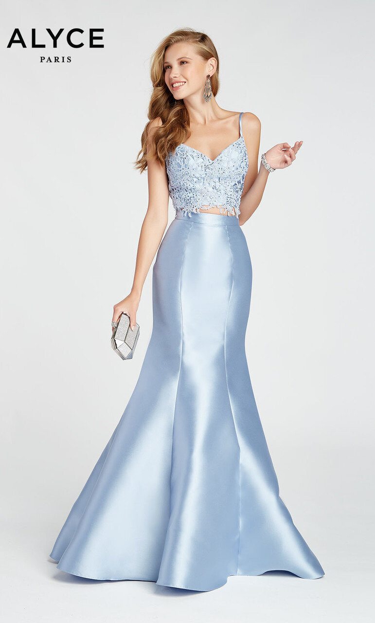 Alyce Paris Dress 1408 French Blue Size 2