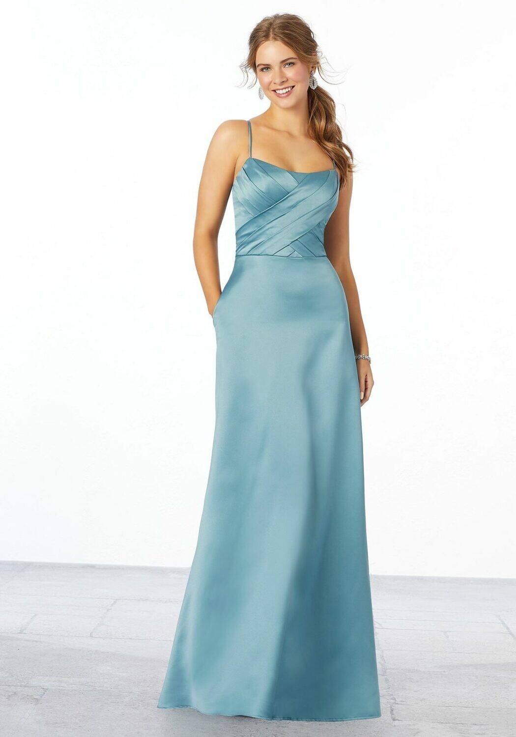 Morilee Bridesmaid Dress 21654 Deep Sea Size 12