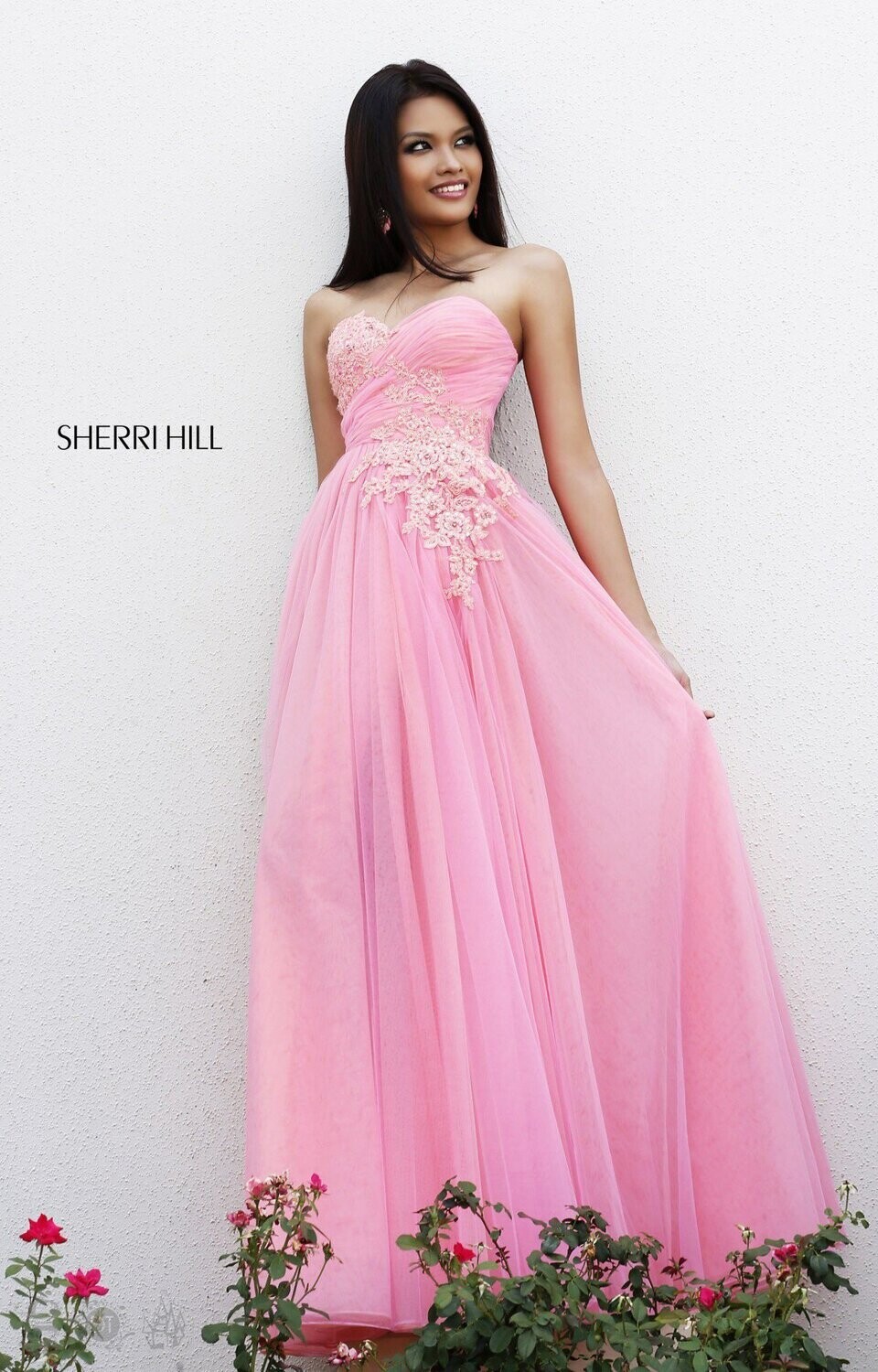 Sherri Hill Dress 11114 Pink/Peach Size 12