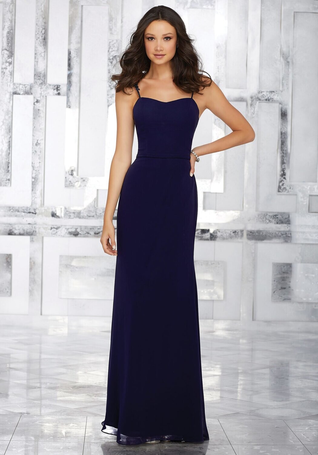 Morilee Bridesmaid Dress 21547 Eggplant Size 8