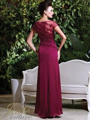 Jade Couture Mother of the Bride Dress K168018 Steel Grey Size 18