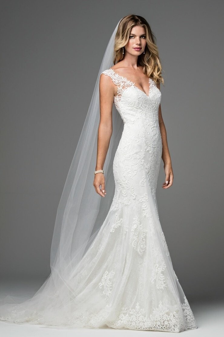 Wtoo by Watters Dress 18115 Polina Ivory/Oyster Size 8