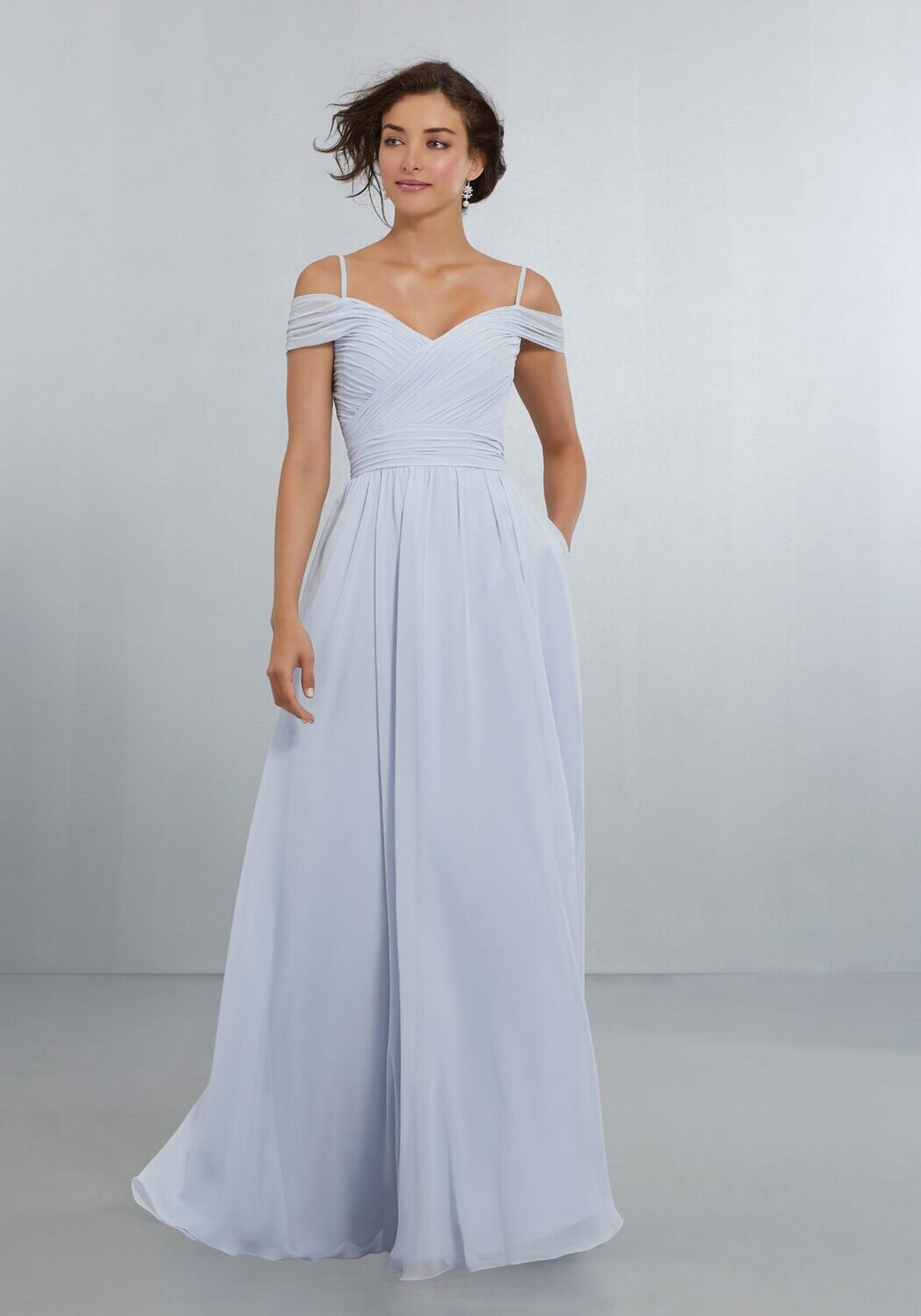 Morilee Bridesmaid Dress 21566 Fog Size 14