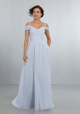 Morilee Bridesmaid Dress 21566 Fog Size 14