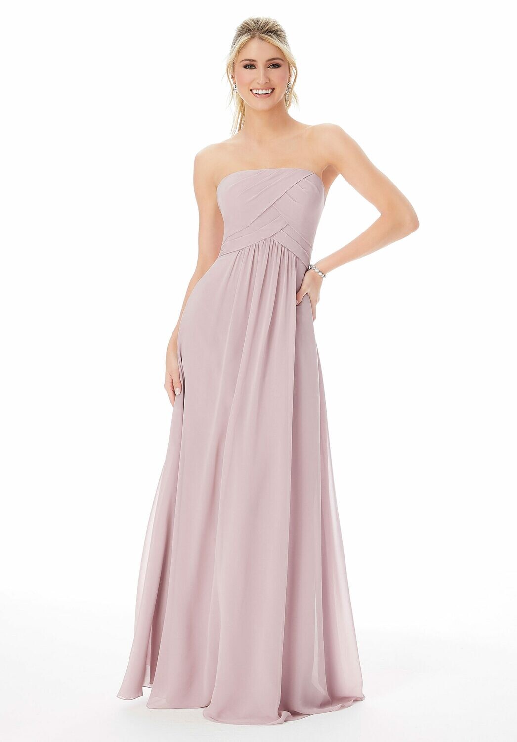 Morilee Bridesmaid Dress 13101 Desert Rose Size 12