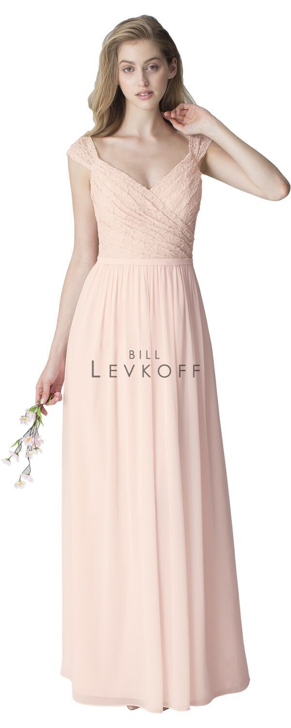 Bill Levkoff Bridesmaid Dress 1250 Petal Pink Size 8