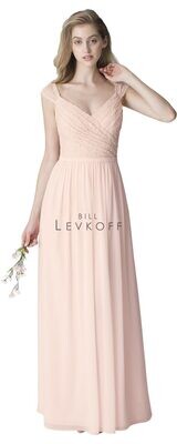 Bill Levkoff Bridesmaid Dress 1250 Petal Pink Size 8