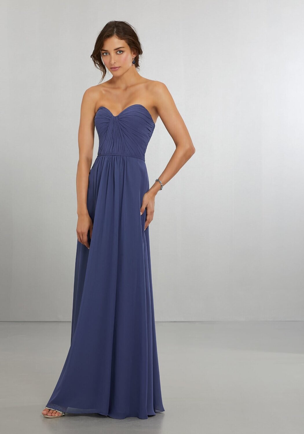 Morilee Bridesmaid Dress 21565 Storm Size 10