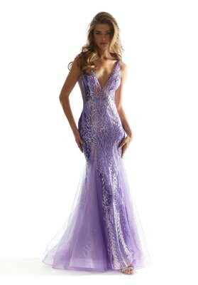 Morilee Prom Dress 49037 Lilac Size 6