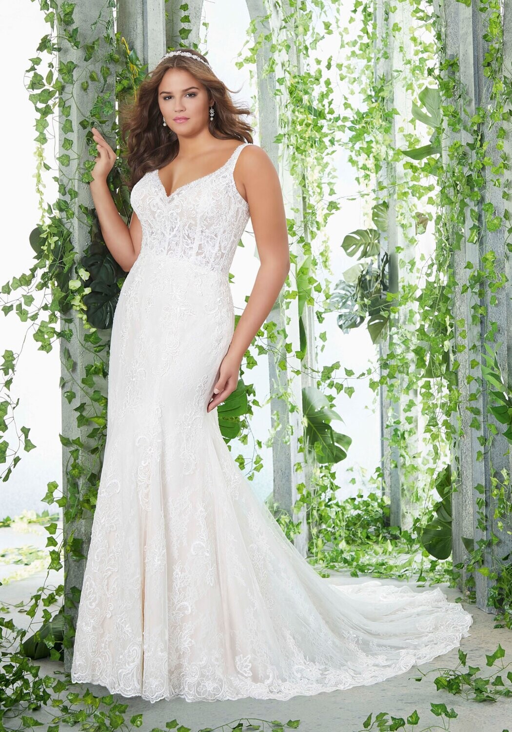 Morilee Dress 3253 Phoebe Ivory/Rose Size 22