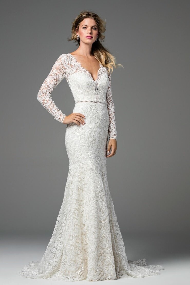 Wtoo by Watters Dress 18117 Anastasia Ivory/Nude Size 14
