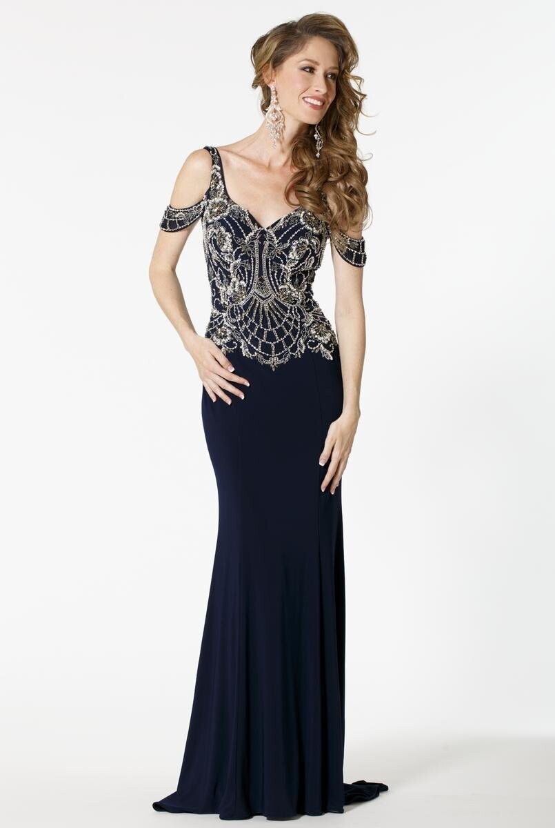 Sean Dress 51087 Navy Size 12