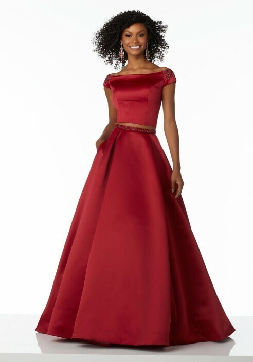 Morilee Prom Dress 42107 Wine Size 8